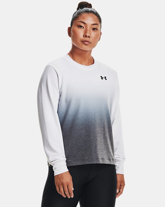 Under Armour Womens Rival Terry Po Long-Sleeve Shirt
